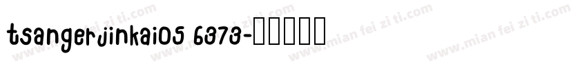 tsangerjinkai05 6373字体转换